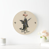 縦桁のナマズ ラージ壁時計 (ホーム)