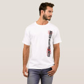 縦混合された武道 Tシャツ (正面フル)