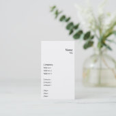 縦滑らかにして下さい 名刺 (スタンド正面)