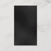 縦灰色の赤線の魅力的な名刺 名刺 (裏面)