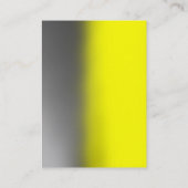 縦灰色イエローモノグラム名刺 名刺 (裏面)