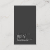 縦灰色ピンクガーリープロフェッショナル平野 名刺 (裏面)