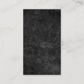縦灰色プロフェッショナルシンプルモノグラモダンム 名刺 (裏面)