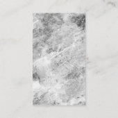 縦灰色ミニマルモダンリスト 名刺 (裏面)