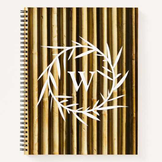 縦素朴竹図 ノートブック (正面)