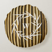 縦素朴竹図 ラウンドクッション (裏面)