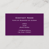 縦紫パタストライプのーン 名刺 (裏面)