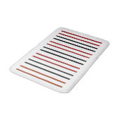 "縦線パターン浴場 – ミニマルお洒落リスト バスマット (アングル)