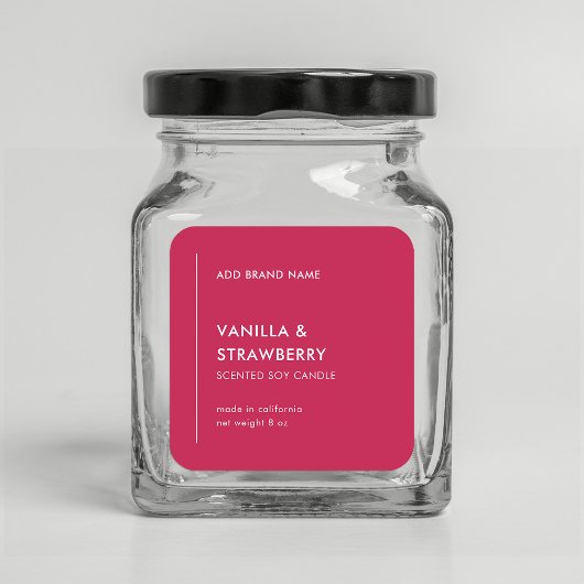 縦線ブランドの追加カスタム色の製品ラベル スクエアシール