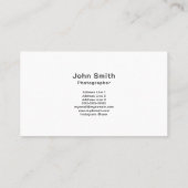 縦線、ミニマル 名刺 (裏面)