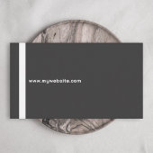 縦線（太）、ウルトラミニマリストブラック 名刺