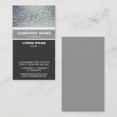 縦縞模様 – ガラス上の水滴01 名刺 (正面/裏面)