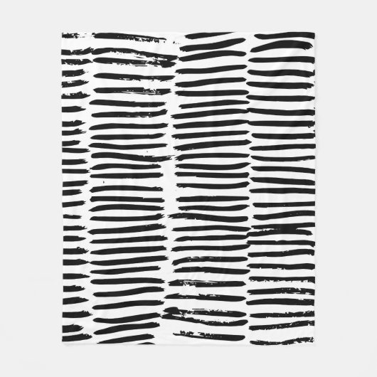 縦要素：手描きのシームレススタイル。 フリースブランケット (正面)