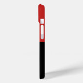 縦赤黒抽象芸術モダンスタイリッシュトレンディー Case-Mate iPhoneケース (裏面 / 左)