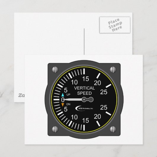 縦速度表示器 ポストカード (正面/裏面)