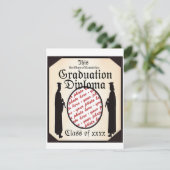 縦長卒業証書 – 卒業証書フォトフレーム 案内状 (スタンド正面)