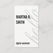 縦長大文字/白 名刺 (正面)