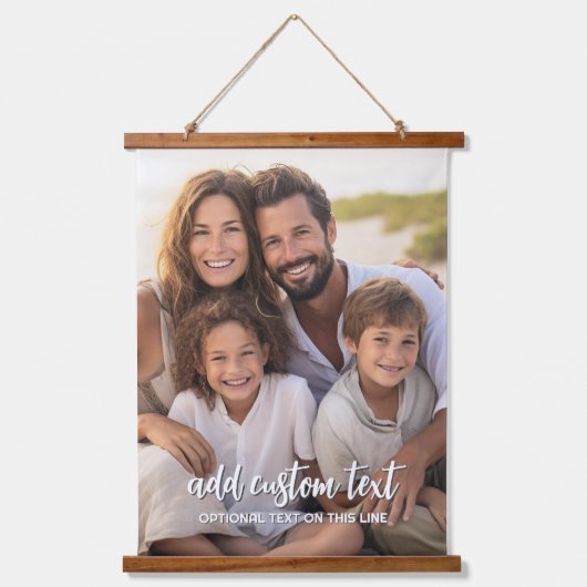 縦長大1枚 – 下にファミリ文字 吊り下げ型タペストリー (正面)