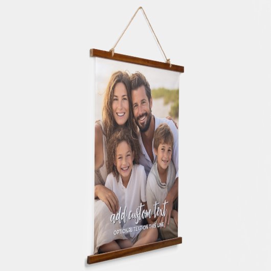 縦長大1枚 – 下にファミリ文字 吊り下げ型タペストリー (傾斜あり)