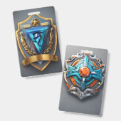 縦 | 耐久性カスタムのあるイベントIDカードホルダー バッジ (正面＆裏面)