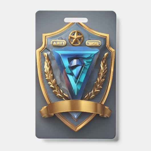 縦 | 耐久性カスタムのあるイベントIDカードホルダー バッジ (正面)