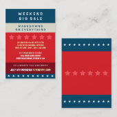 縦V6を販売するフライヤの誇大宣伝のバッジの店の販売 名刺 (正面/裏面)