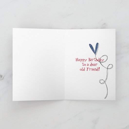 縫いぐるみ人形およびデイジーの誕生日 カード (内部)