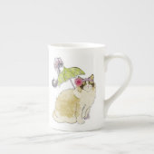 縫いぐるみ人形の中国のコップ ボーンチャイナマグカップ (右)