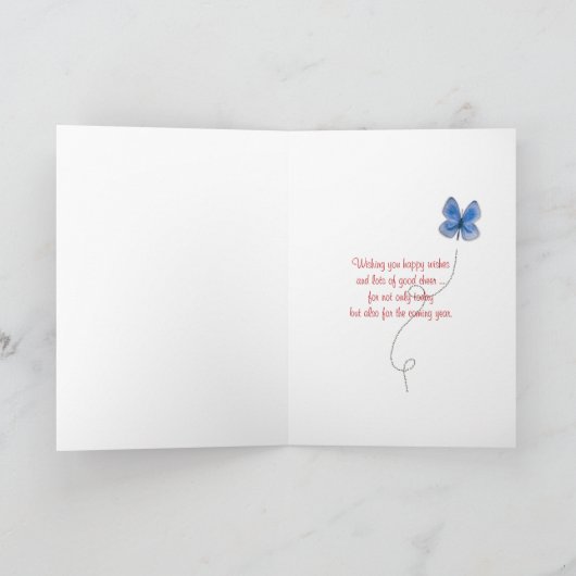 縫いぐるみ人形の友人 カード (内部)