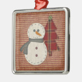 縫いクリスマスの飾り メタルオーナメント (左)