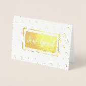 縫いグッド・メーカー工芸品 箔カード (正面)