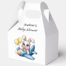 縫いパッチワークかわいいバニー&おしゃれな赤ちゃんシャワー フェイバーボックス