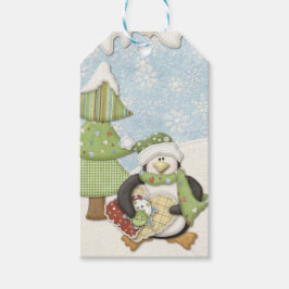 縫いペンギン ギフトタグ