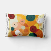 縫いボタンピロー ランバークッション (裏面)