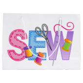 縫いモンタージュ ラージペーパーバッグ (裏面)