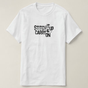 縫い上げ運て! – モットーやる気を起こさせるム Tシャツ
