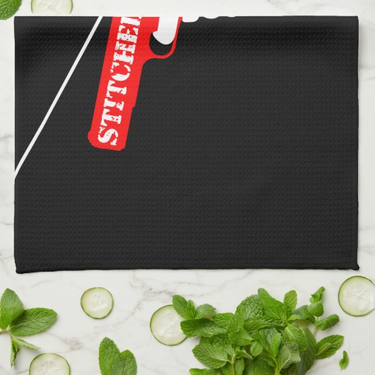 縫い上げ キッチンタオル (折り畳み)