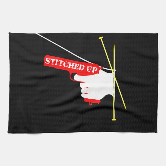 縫い上げ キッチンタオル (横)