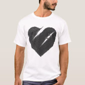 縫い合わされたハート Tシャツ (正面)