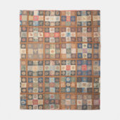 縫い合わせの9つのパッチのキファンシールト フリースブランケット (正面)