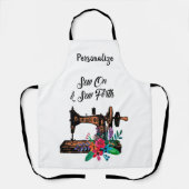 縫い合わせオン/縫い合わせ引用文のシームストレスTailor Smock エプロン (正面)