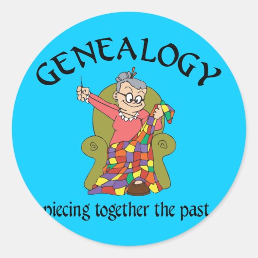 縫い合わせ過去 ラウンドシール (正面)