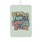 縫い多くのおもしろい縫い少し時間レトロステッチアート カーエアーフレッシュナー (正面)