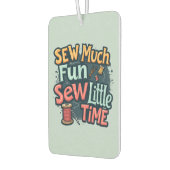 縫い多くのおもしろい縫い少し時間レトロステッチアート カーエアーフレッシュナー (左)