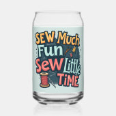 縫い多くのおもしろい縫い少し時間レトロステッチアート ガラス缶 (裏面)