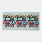 縫い多くのおもしろい縫い少し時間レトロステッチアート デスクマット (正面)