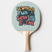 縫い多くのおもしろい縫い少し時間レトロステッチアート 卓球ラケット (裏面)