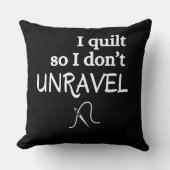 縫い物が私をバラバラにならないようにする 面白い裁縫 クッション (正面)