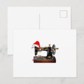 縫い物ギフト | メリークリスマス 縫い物好き 案内ポストカード (正面/裏面)