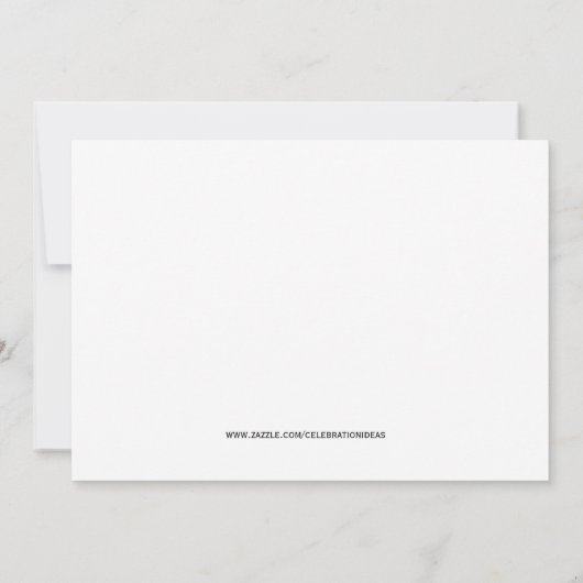 縫い物少女 招待状 (裏面)